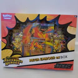 Pokemon TCG: Mega Evolution-Ascended Heroes Mega Emboar ex Boxx - Factory Sealed - Image 1