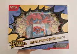 Pokemon TCG - Mega Evolution Ascended Heroes Feraligatr Mega EX Box New & Sealed - Image 1