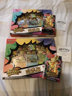2 x Ascended Heroes Booster Bundle & 2 Deluxe Pin Collection - Sealed - Deal - Image 1