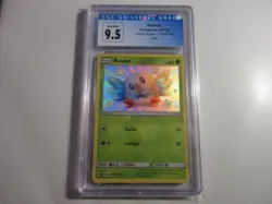 CGC 9.5 Shiny Rowlet Hidden Fates Pokemon Card - Image 1