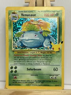 Pokemon Card Venusaur 15/102 25th Anniversary Celebrations NM - Image 1