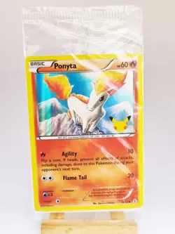 2016 POKEMON TCG 20TH ANNIVERSARY SEALED PROMO HOLO CARD - 14/83 PONYTA - Image 1