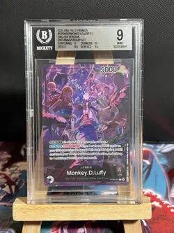 Bandai One Piece Monkey D. Luffy OP09-061 Leader Promo Holo BGS 9 2025 ENG - Image 1