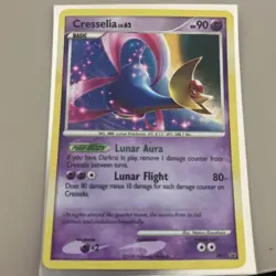 Pokemon Tcg Cresselia DP51 Diamond and Pearl Holo D&P LP 2009 Black Star Promo - Image 1