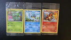 Build-A-Bear Workshop STAMPED -Kanto Starters Bundle - Pokemon Card TGC - SEALED - Image 1