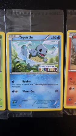 Build-A-Bear Workshop STAMPED -Kanto Starters Bundle - Pokemon Card TGC - SEALED - Image 3