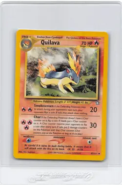 QUILAVA 47/111 - Neo Genesis Set - VINTAGE WOTC Pokemon Card - Unlimited - LP - Image 1