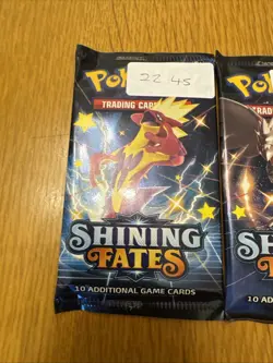 Shining Fates Booster Pack X3 Pokemon Cards TCG New Pack Weights In Pictures - Image 2