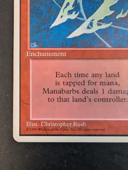 MTG - 1x Manabarbs - Core Set Fourth (4th) Edition - NM/LP - Vintage Red - Magic - Image 4