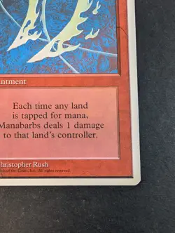 MTG - 1x Manabarbs - Core Set Fourth (4th) Edition - NM/LP - Vintage Red - Magic - Image 5