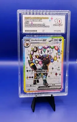 Umbreon EX 176 Black Star Promo PFC Prismatic Evolution Pokemon Card TCG ACE 10 - Image 3