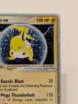 Pokemon TCG Raichu EX Sandstorm Card 98/100 Rare Holo NM! - Image 2