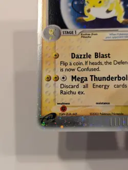 Pokemon TCG Raichu EX Sandstorm Card 98/100 Rare Holo NM! - Image 4