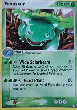 Pokemon TCG Venusaur Holo Rare Card 6/17 Pop Series 2 Promo LP - Image 1