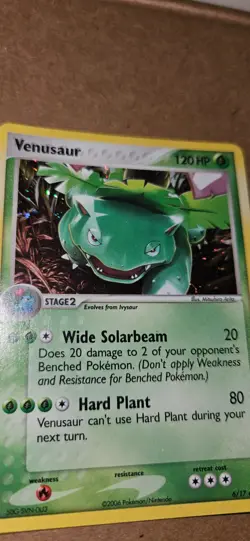 Pokemon TCG Venusaur Holo Rare Card 6/17 Pop Series 2 Promo LP - Image 4