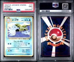 1998 Pokemon Japanese Vending Seadra Card PSA Mint 9 - Image 3