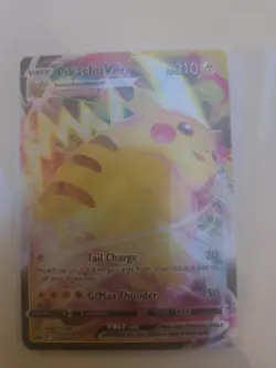 Pokemon Pikachu TCG VMAX SWSH Black Star Promo Holo Card SWSH286 - Image 1