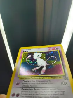 Pokemon Mew #9 Holo Black Star Promo Card Vintage WOTC NM + Swirl - Image 3