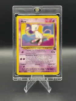Pokemon TCG: 1999-2000 Vintage Rare Mew Promo #8 WOTC Black Star LP Excellent NM - Image 1