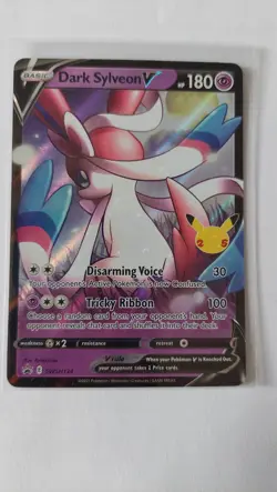 Pokemon TCG Dark Sylveon v SWSH134 Black Star Promo Card Celebrations - NM - Image 1
