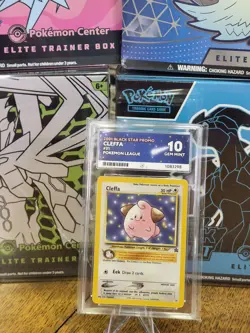 2001 (WOTC) Black Star Promo Cleffa #31 Pokemon TCG Ace Grade 10 Gem Mint Rare - Image 1