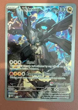 N’s Zekrom MEP 031 Pokemon Center Stamped Black Star Promo Pokemon Card TCG - Image 1