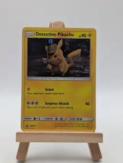 Detective Pikachu SM170 Sun & Moon Black Star Promo HOLO Pokemon Card - Image 1