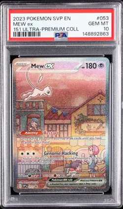 2023 Pokemon 151 Black Star Promo Mew EX SVP EN #053 - PSA 10 - Image 1