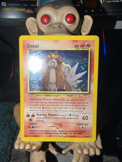 Entei 6/64 Pokemon Neo Revelation Unlimited Holo Rare Card WOTC LP - Image 1