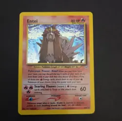 Entei 6/64 Holo Rare Neo Revelation Pokemon Card WOTC LP - Image 1
