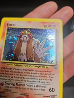 Pokemon Entei Neo Revelation TCG Holo Card 6/64 Nm-m Rare - Image 3