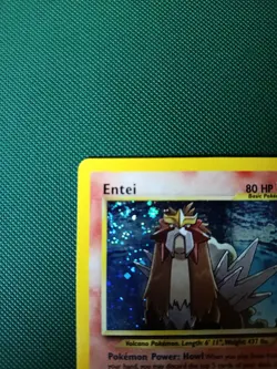 Pokemon Entei Neo Revelation TCG Holo Card 6/64 NM with SWIRL - Image 2