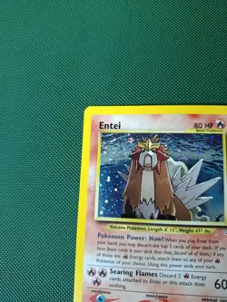 Pokemon Entei Neo Revelation TCG Holo Card 6/64 NM with SWIRL - Image 5