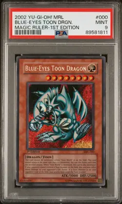 Yu-gi-oh! Blue-Eyes Toon Dragon MRL-000 Magic Ruler 1st Edition PSA 9 - Image 1