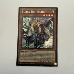 Yu-Gi-Oh Surge Blitzclique CORI-EN011 Secret Rare Foil 1st edition - Image 1