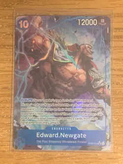 Edward Newgate OP08-043 Super Rare Alt Art Two Legends One Piece Card Game - Image 1