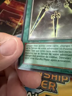 Yu-Gi-Oh! Swords of Concealing Light Ultimate Rare FET-EN042 French 1st Ed LP/MP - Image 3