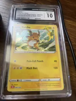 Raichu CGC 10 Gem Mint Pokemon TCG Classic 009/034 Holo Trading Card 2023 - Image 1