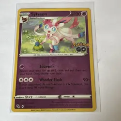 Pokemon TCG Sylveon Holo Rare Card Pokemon Go 035/078 NM Condition - Image 1