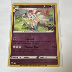 Pokemon TCG Sylveon Holo Rare Card Pokemon Go 035/078 NM Condition - Image 2