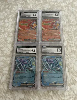 CGC Graded Pokemon TCG Classic Ho-Oh ex 007/034 & Suicune ex 010/034 Holo (4x) - Image 1