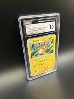 CGC 10 Raichu 009/034 Trading Card Game Classic Holo Pokemon TCG 2023 - Image 1