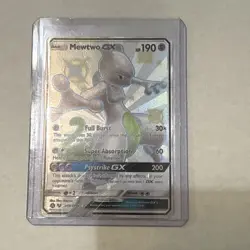 Mewtwo GX SV59/SV94 Shiny GX Rare Hidden Fates Shiny Vault Pokemon Holo MP - Image 1