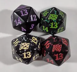 Life Counter ~ AETHERDRIFT~ 5 Spindown Dice D20 1 Oversized - Image 2