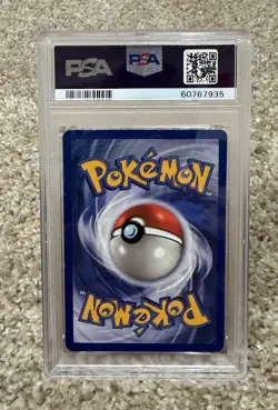 Pokemon TCG Lapras 10/62 Fossil Holo Rare PSA 5 English Unlimited 1999 - Image 2