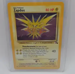 Wizards Pokemon TCG Zapdos 15/62 Fossil Holo Rare Unlimited 1999 ENG - Image 1