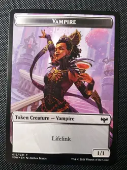MTG Vampire Token Innistrad: Crimson Vow NM - Image 1