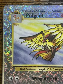 Pidgeot 33/110 Legendary Collection Reverse Holo Rare vintage Pokemon TCG PSA 1 - Image 2