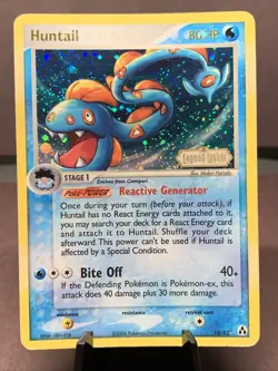 Pokemon TCG Huntail EX Legend Maker 18/92 Reverse Holo Rare Stamped VTG MP-/HP+ - Image 1