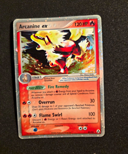 Pokemon Arcanine ex 83/92 EX Legend Maker Ultra Rare Holo English TCG Card DMG - Image 1